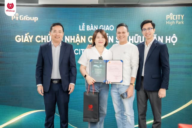 Pi Group Khẳng Định Uy Tín Khi Trao Giấy Chứng Nhận Quyền Sở Hữu Căn Hộ Picity High Park